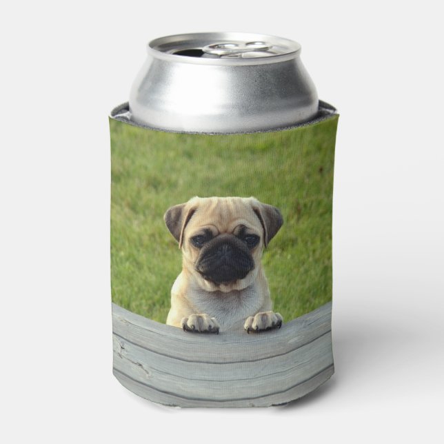 Pug Pup Can Cooler (Can Front)