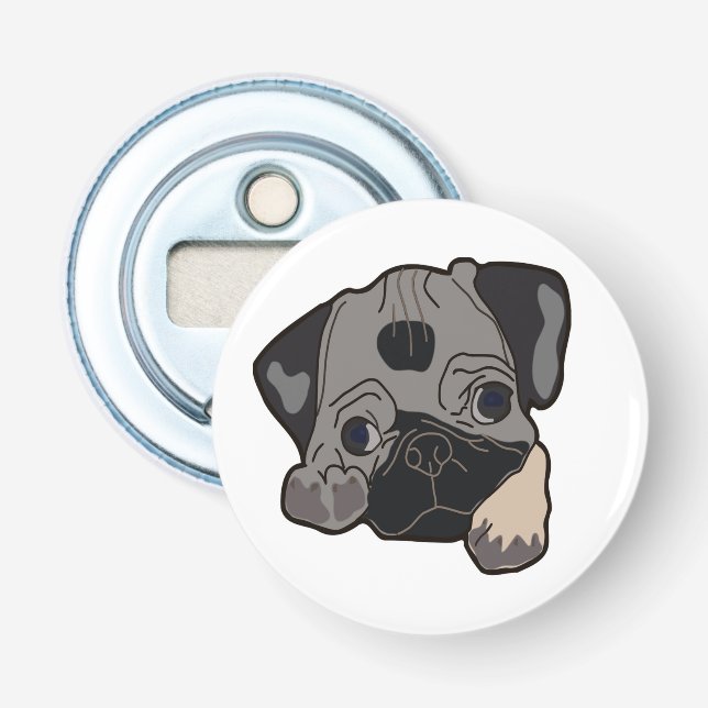 PUG PUPPY BOTTLE OPENER (Front)