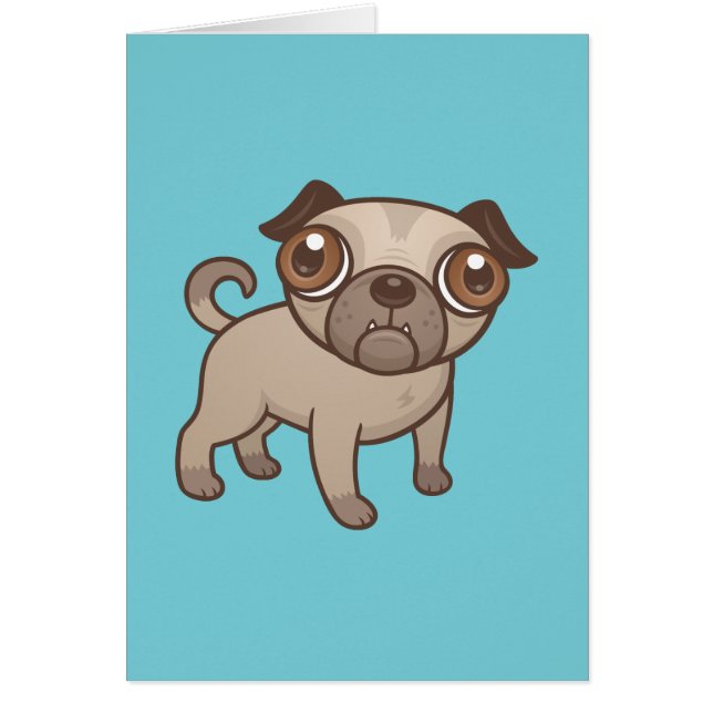 Pug Puppy Cartoon (Front)