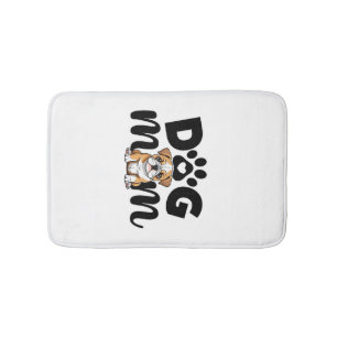 Pug Puppy Dog Mom Dog Lover Bath Mat