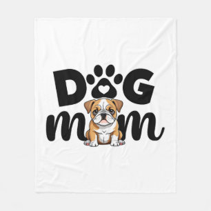 Pug Puppy Dog Mom Dog Lover Fleece Blanket