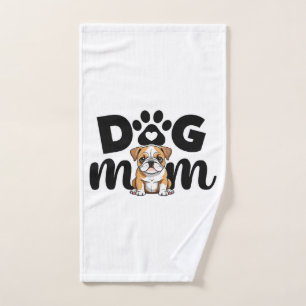 Pug Puppy Dog Mom Dog Lover Hand Towel