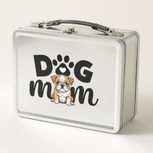 Pug Puppy Dog Mom Dog Lover Metal Lunch Box