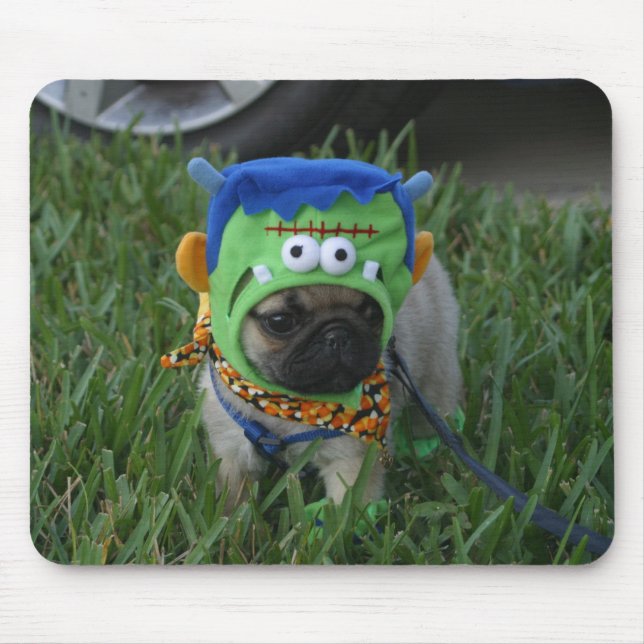 Pug Puppy Frankenpug Mouse Pad (Front)