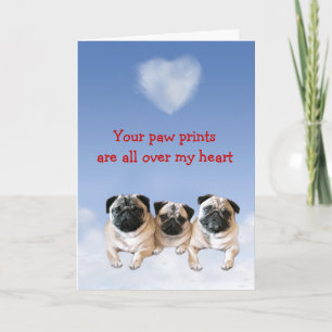 Pug Puppy Love Card