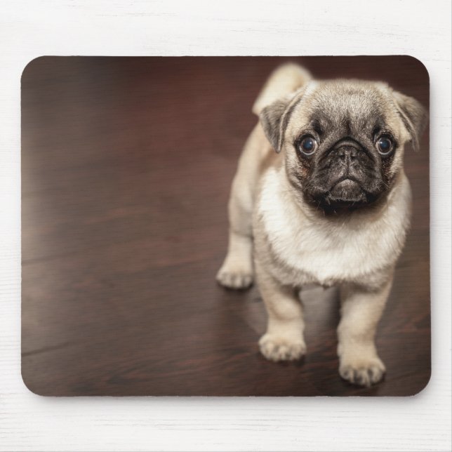 Pug Puppy Mouse Pad (Front)
