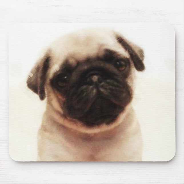Pug puppy mousepad (Front)