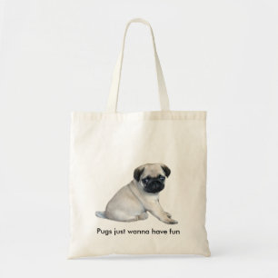Pug Puppy Tote Bag