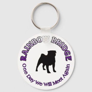 PUG RAINBOW BRIDGE SYMPATHY KECHAIN KEYCHAIN