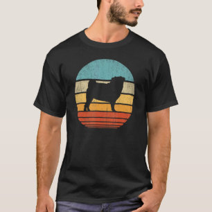 Pug Retro Vintage 60s 70s Sunset Dog Lovers Men Wo T-Shirt