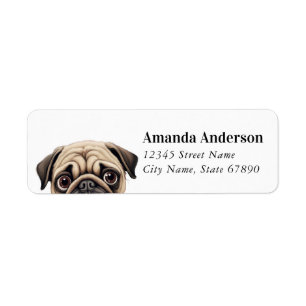 Pug Return Address Labels