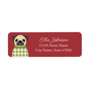 Pug Return Address Labels