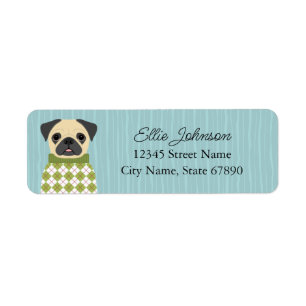 Pug Return Address Labels