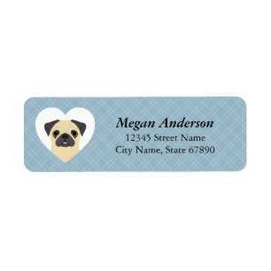 Pug Return Address Labels