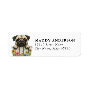 Pug Return Address Labels
