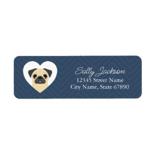 Pug Return Address Labels