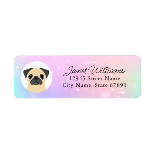 Pug Return Address Labels