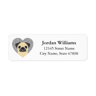 Pug Return Address Labels