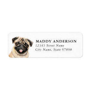 Pug Return Address Labels