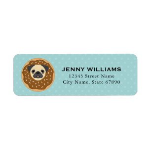 Pug Return Address Labels