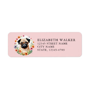 Pug Return Address Labels