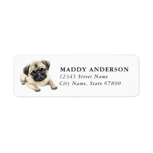 Pug Return Address Labels