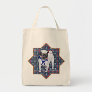 Pug Sailor Tote Bag