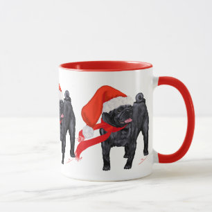 Pug Santa's Helper Mug