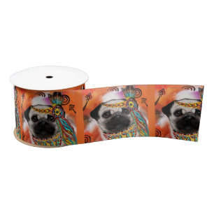  PUG SATIN RIBBON