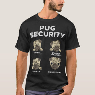 Pug Security Funny Animal Pet Dog Lover Owner Men  T-Shirt