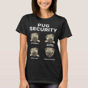Pug Security Funny Animal Pet Dog Lover Owner Men T-Shirt