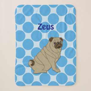 pug sherpa blanket