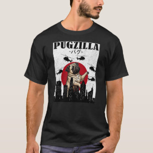 Pug Shirt Funny Pug Owner Pugzilla Dog Lover Funny