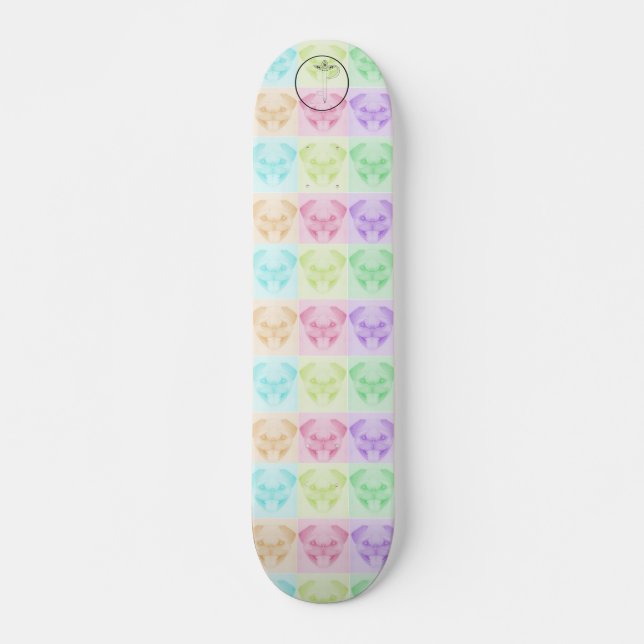 Pug Skateboard (Front)
