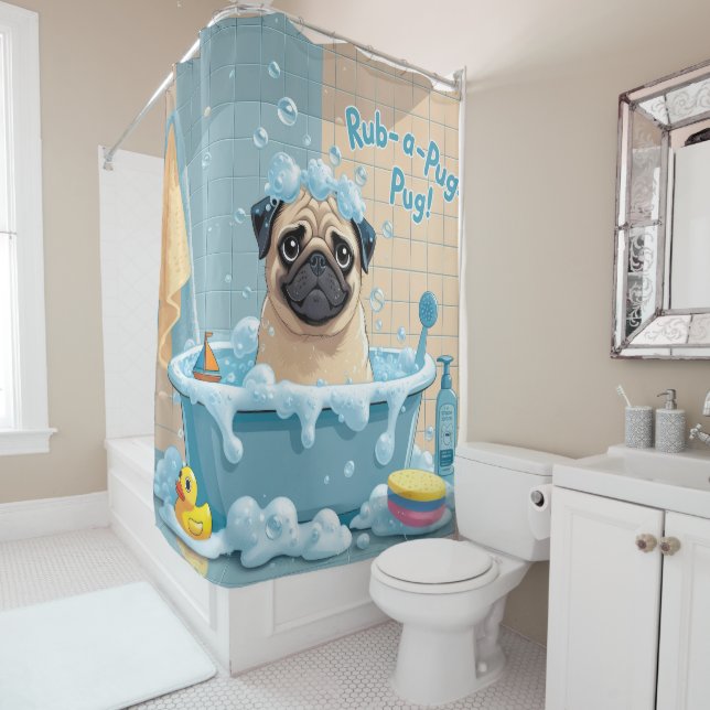 Pug Sloppy Sleepy Cute Funny  (In Situ)