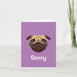 Pug Sorry Invitation