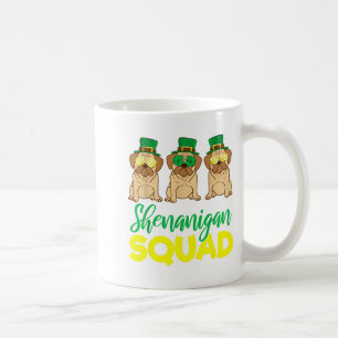 Pug Squad Funny Lucky St Patricks Day 2020 Team Gr Coffee Mug