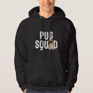 Pug Squad Gift Kids Boys Girls Dog Volunteer Crew  Hoodie