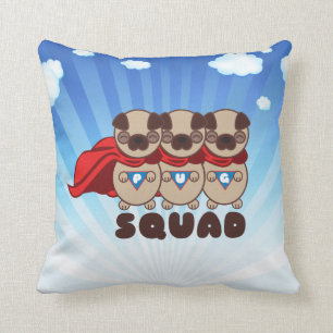 Pug Squad Pugs To The Rescue Pillow