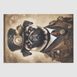Pug Steam Punk Chronicles: A Decoupage Adventure Tissue Paper