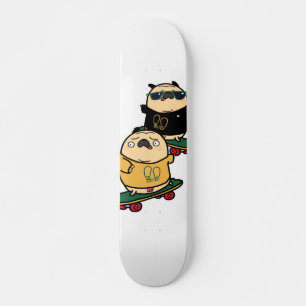 Pug surf skateboard