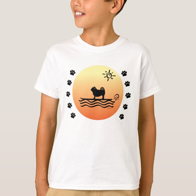 Pug Surf T-Shirt (Front)