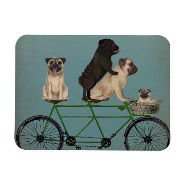 Pug Tandem Magnet (Horizontal)