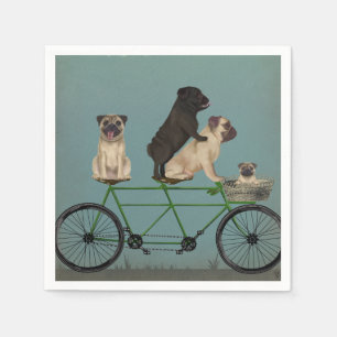 Pug Tandem Napkin