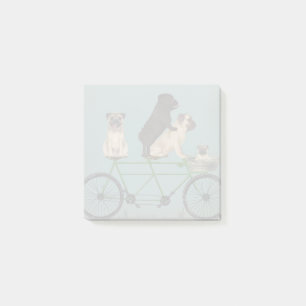 Pug Tandem Post-it Notes