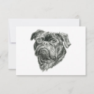 Pug Thank You Card