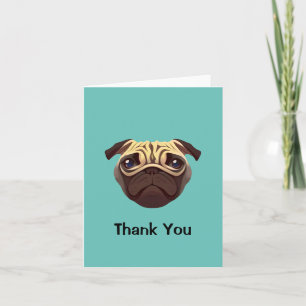 Pug Thank you Invitation