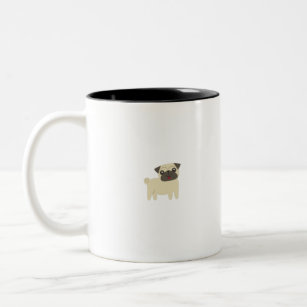 Pug the world Two-Tone coffee mug