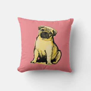 Pug Throw Pillow