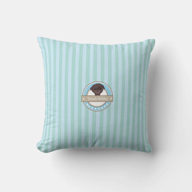 Pug Throw Pillow (Front)